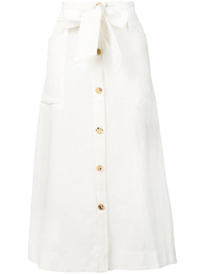 Le Kasha Bow-tie Detail Skirt - White