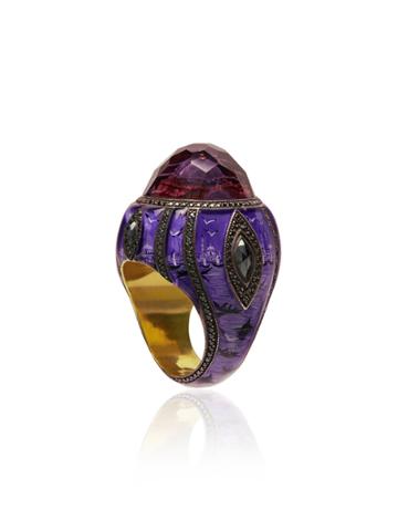 Sevan Bicakci Ottoman Architecture-inspired Gold Ring With Black