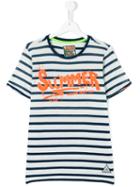 Vingino - Teen Striped Print T-shirt - Kids - Cotton - 16 Yrs, Blue