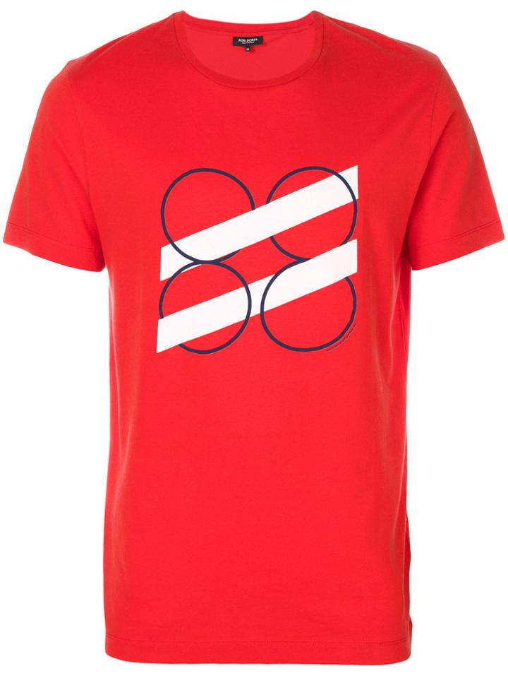 Ron Dorff Circles & Lines T-shirt - Red