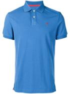 Hackett Embroidered Logo Polo T-shirt - Blue