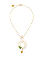 Dolce & Gabbana Floral Cage Necklace - Metallic