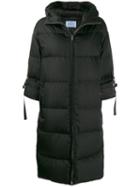 Prada Padded Zip Fastening Coat - Black
