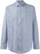 Etro Checked Shirt, Men's, Size: 43, Blue, Cotton