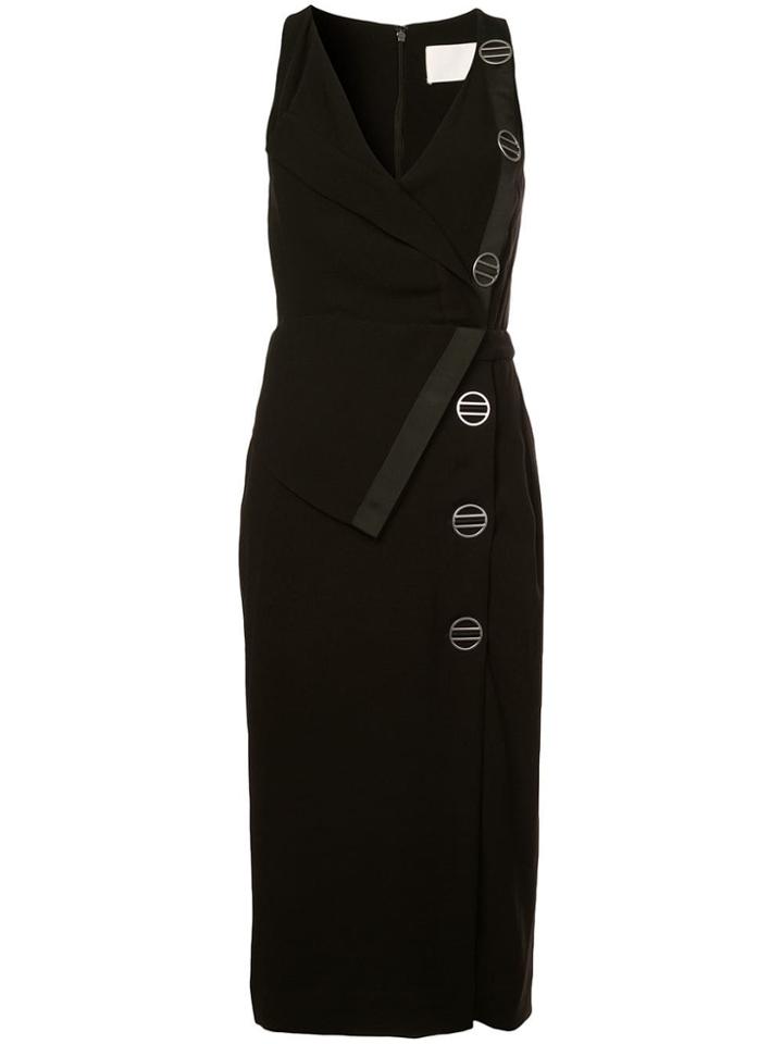 Dion Lee Sleeveless Fitted Midi Dress - Black