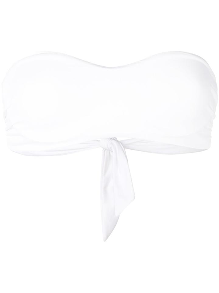 Fisico Bandeau Bikini Top - White