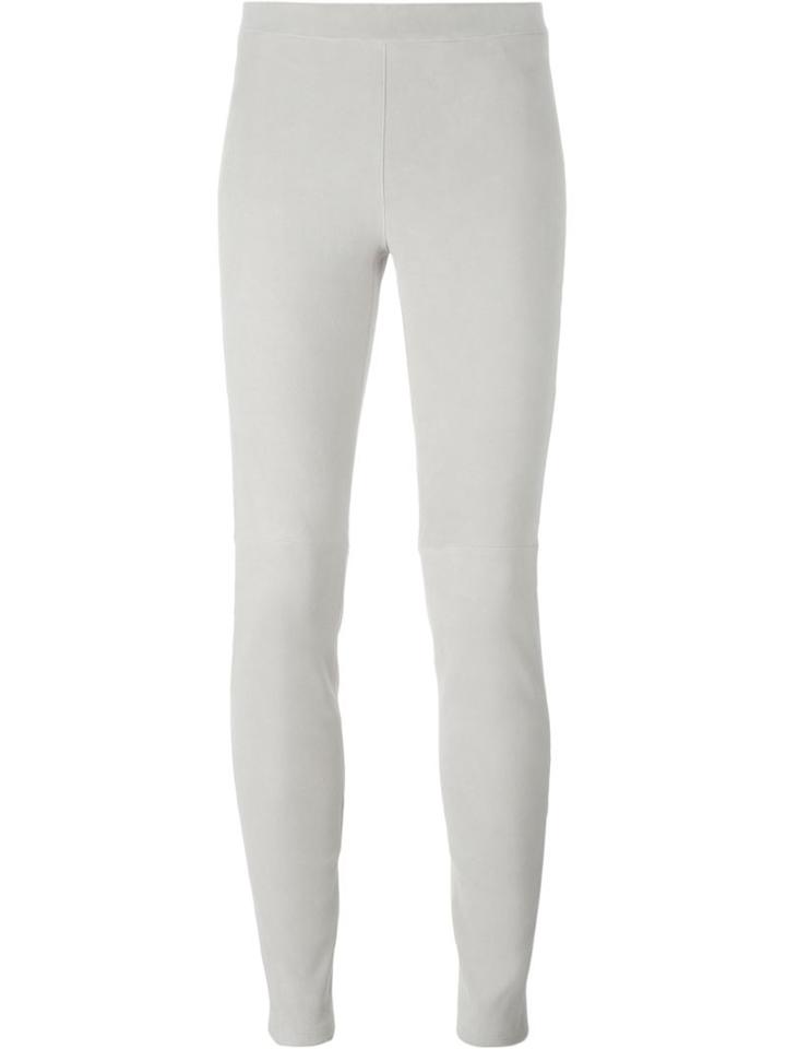 Steffen Schraut Skinny Trousers, Women's, Size: 38, White, Goat Suede