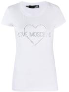 Love Moschino Embellished Logo T-shirt - White