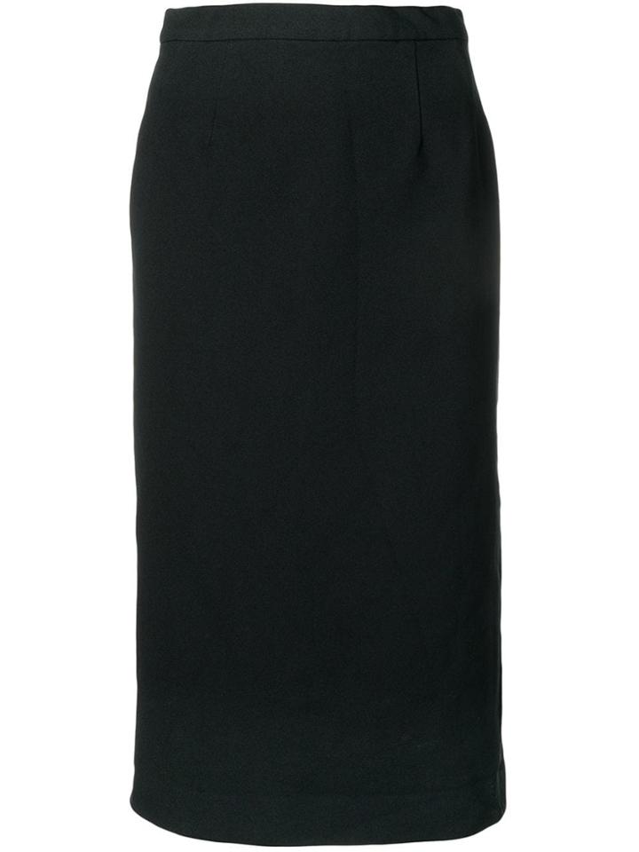 Comme Des Garçons Pencil Midi Skirt - Blue