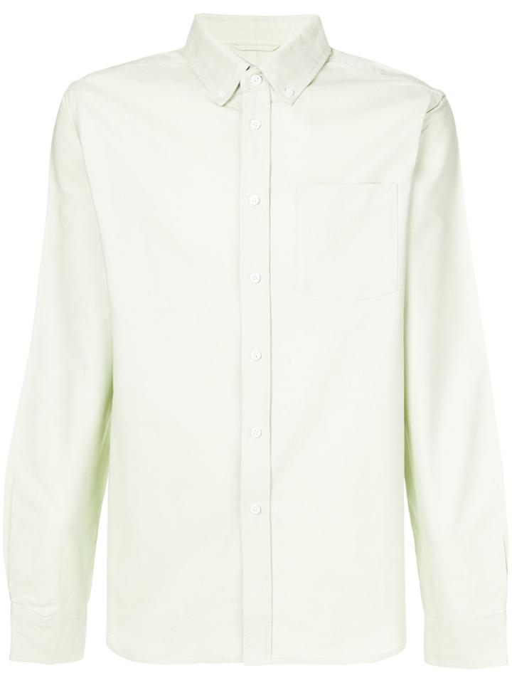 Maison Margiela Bleach Effect Denim Shirt - Blue