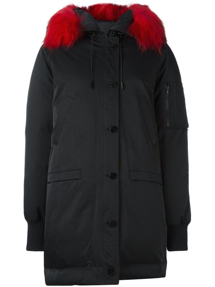 Kenzo Padded Parka, Women's, Size: Small, Black, Acrylic/nylon/racoon Fur