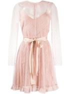 Red Valentino Tulle Lace Dress - Pink