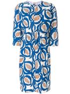 Marni Leaf Print Dress - Blue