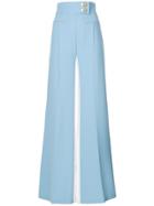 Elisabetta Franchi Bicolour Palazzo Pants - Blue