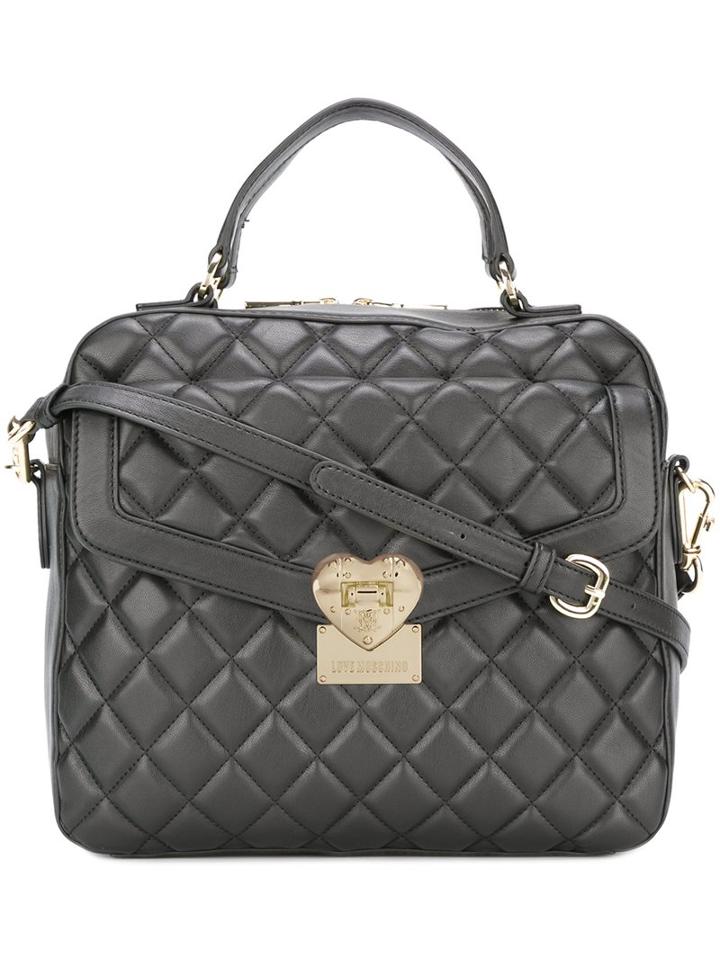 Love Moschino Quilted Crossbody Bag, Women's, Black, Polyurethane/viscose