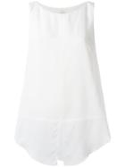 Dondup - Hisa Top - Women - Silk/elastodiene/cupro/viscose - 40, Women's, White, Silk/elastodiene/cupro/viscose
