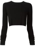 Tibi 'bolero' Jumper, Women's, Size: Small, Black, Merino