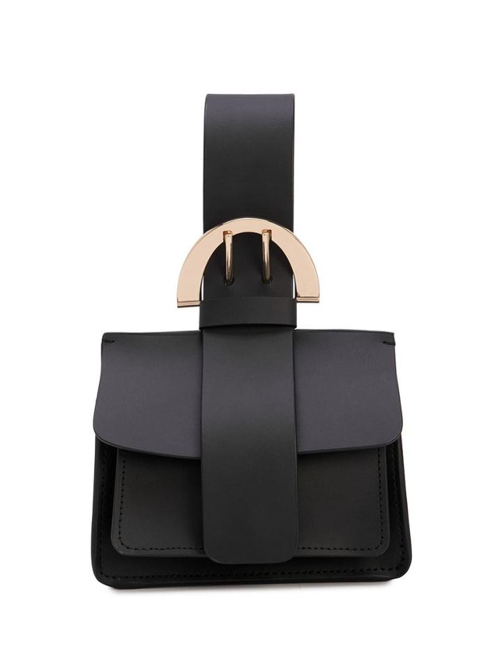 Zac Zac Posen Biba Buckle Handbag - Black
