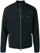 Giorgio Armani Mesh Bomber Jacket - Blue