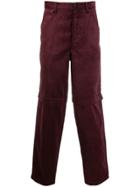 Comme Des Garçons Shirt Slim Corduroy Trousers - Purple