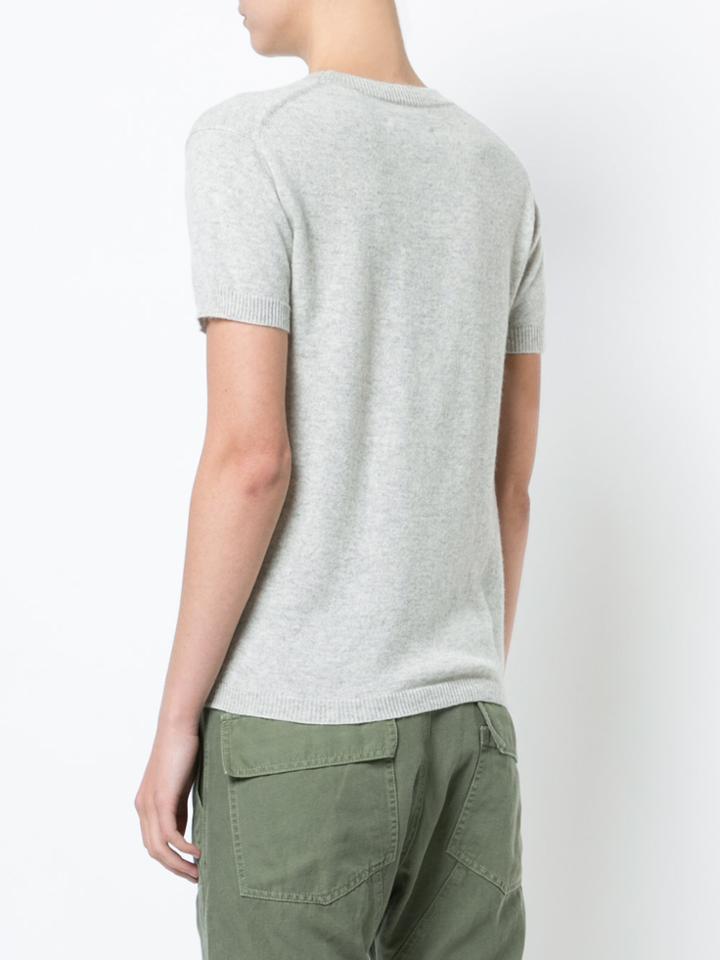 Nili Lotan Knitted T-shirt - Grey