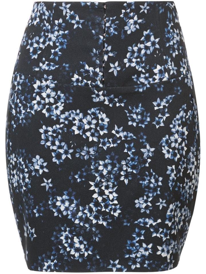 Fleur Du Mal Floral Mini Skirt - Blue Jasmine