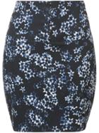 Fleur Du Mal Floral Mini Skirt - Blue Jasmine