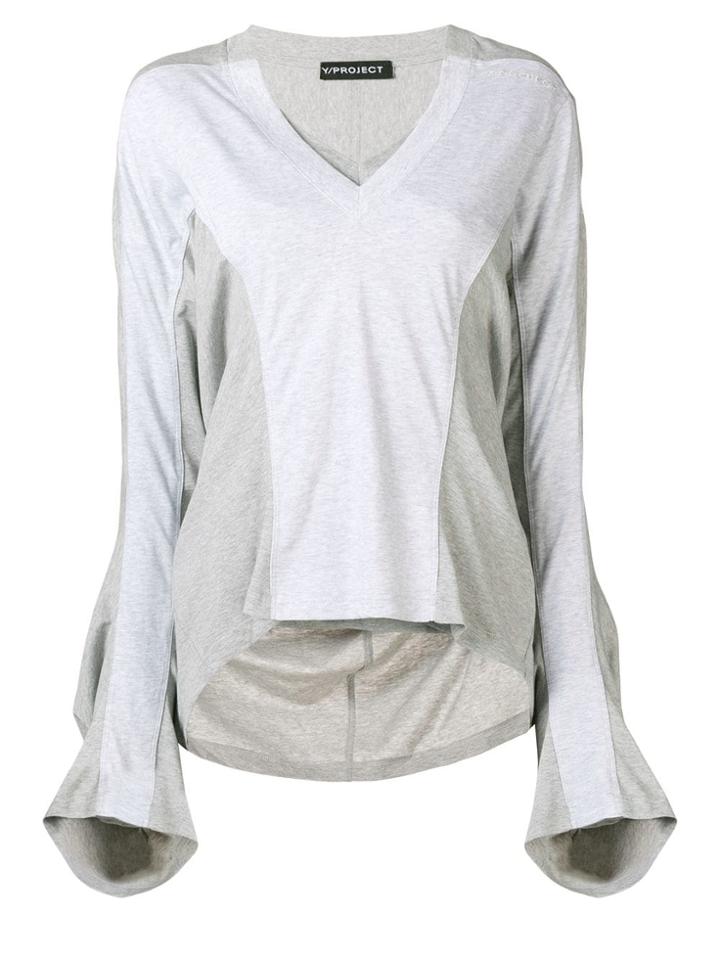 Y / Project V-neck T-shirt - Grey
