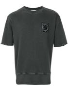 Mcq Alexander Mcqueen Shortsleeved Glyph Logo Sweatshirt - Grey
