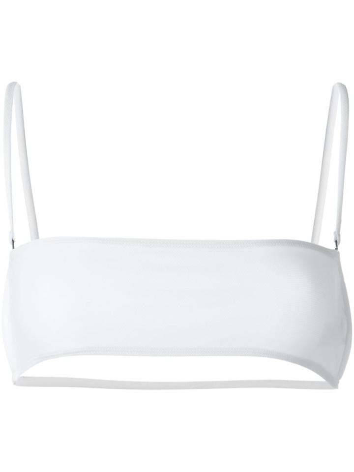 Ack - Bandeau Bikini Top - Women - Polyamide/spandex/elastane - S, White, Polyamide/spandex/elastane