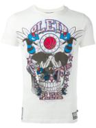Philipp Plein Skull T-shirt, Men's, Size: Small, White, Cotton/polyester/polyurethane