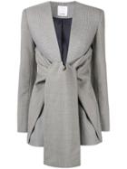 Acler Gleston Tie Front Blazer - Grey