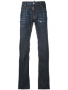 Loose Fit Jeans - Men - Cotton/calf Leather/polyester/spandex/elastane - 50, Blue, Cotton/calf Leather/polyester/spandex/elastane, Dsquared2