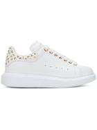 Alexander Mcqueen Stud Detail Low-top Sneakers - White