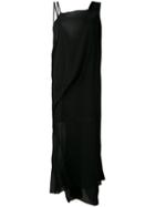 Isabel Benenato - Sheer Shift Dress - Women - Silk - 42, Black, Silk