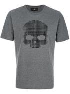 Hydrogen Skull Embellished T-shirt - Grey