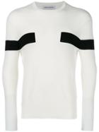 Neil Barrett Stripe Detail Sweater - White