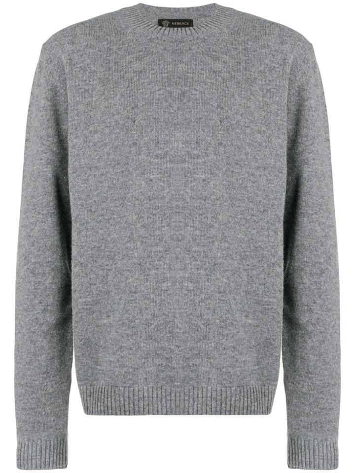 Versace Knitted Jumper - Grey