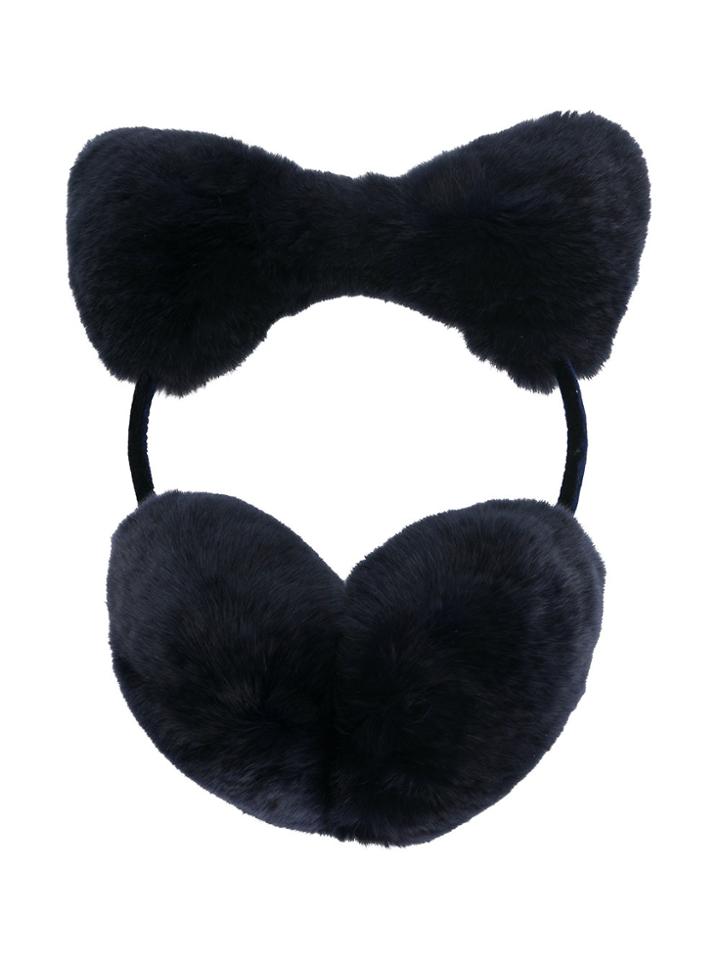 Liska Bow Detail Earplugs - Blue