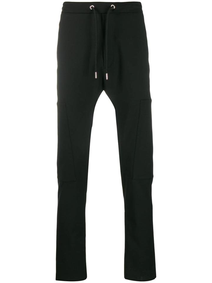Les Hommes Urban Drawstring Waist Trousers - Black