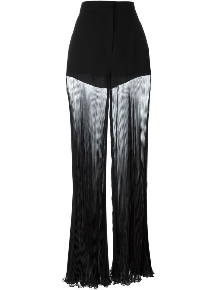Versace Pleated Sheer Trousers