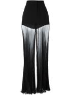 Versace Pleated Sheer Trousers