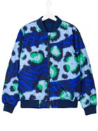 Kenzo Kids Animal Print Bomber Jacket - Blue