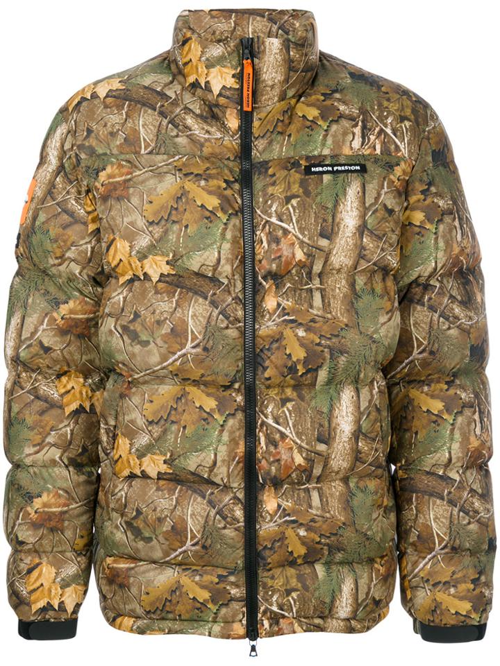 Heron Preston Autumn Leaf Coat - Multicolour