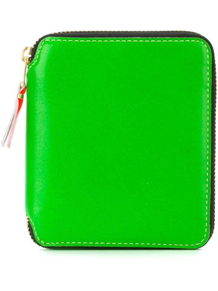 Comme Des Garçons Wallet Small Rectangular Zip Wallet - Green