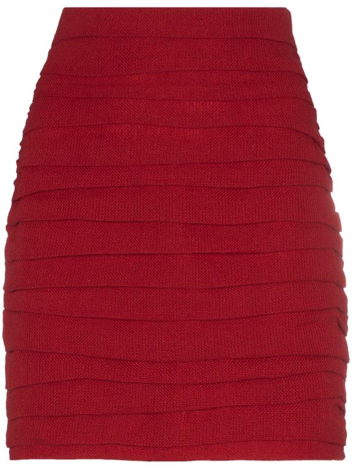Magda Butrym Fajardo High-waisted Mini Skirt - Red