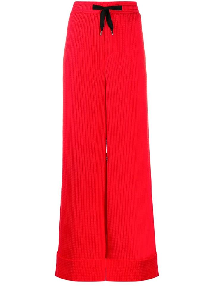Roland Mouret Wide Leg Trousers - Red