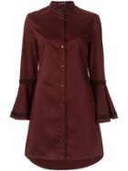 Olympiah Bell Sleeves Dress - Red