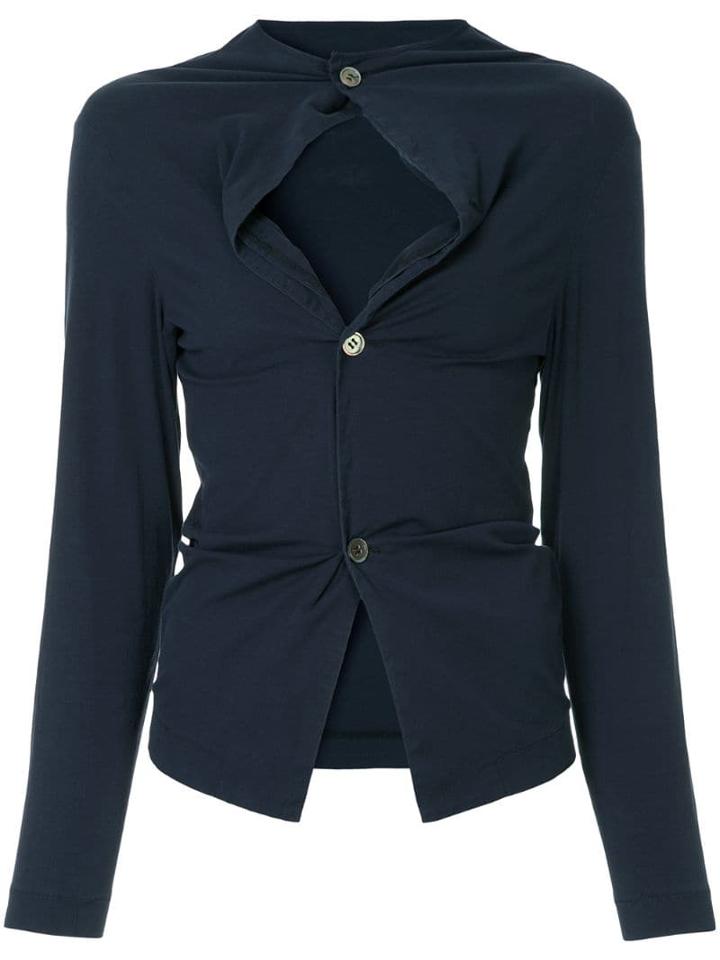 Comme Des Garçons Pre-owned Lightweight Shirt Jacket - Blue