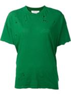 The Squad Destroyed Effect T-shirt, Women's, Size: Medium, Green, Cotton